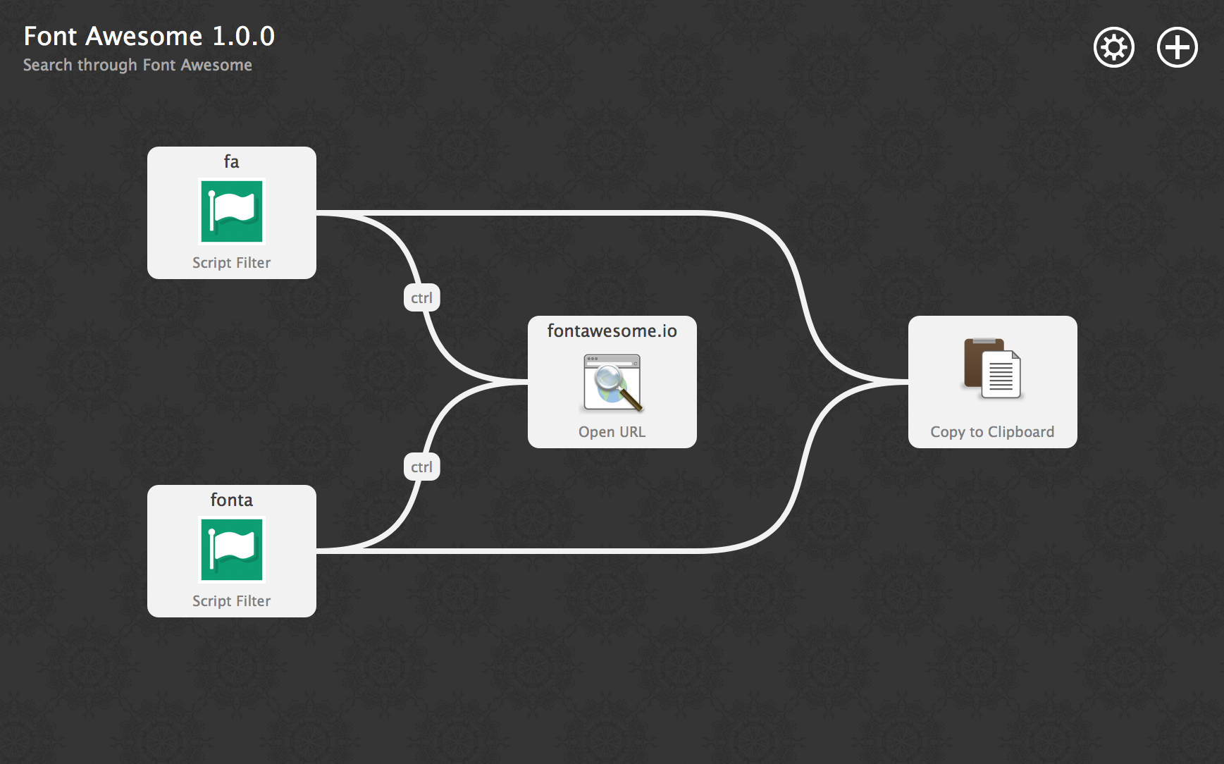 Font Awesome Workflow for Alfred 2